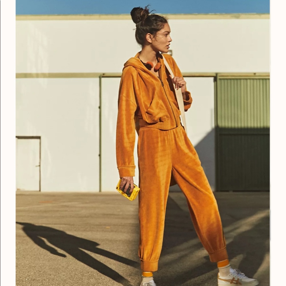 Free People Velour Time Out Sweat Set